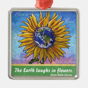 Ornement Métallique Art de la Terre de tournesol