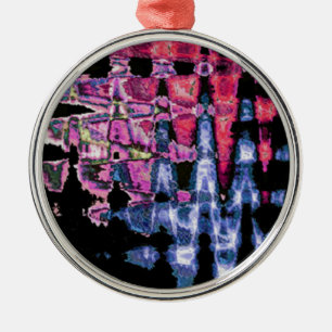 Ornement Métallique Assez mignonne pourpre Cendres Gris et Noir Aquare