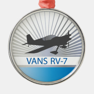 Ornement Métallique Avion des fourgons RV-7