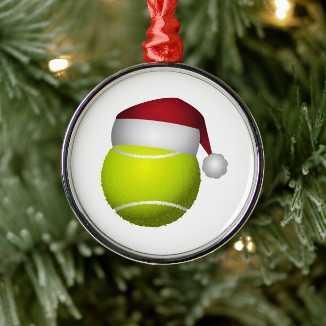 Ornement Métallique Bal de tennis de Noël (Arbre)