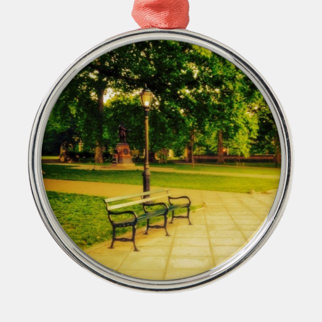 Ornement Métallique Banc de parc isolé (Devant)