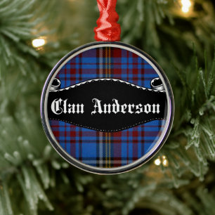Ornement Métallique Bannière Clan Anderson