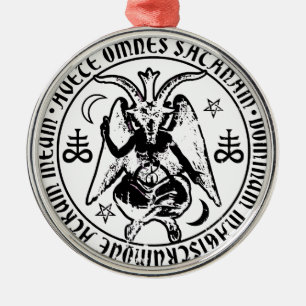 Ornement Métallique Baphomet satanique