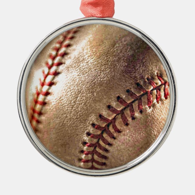 Ornement Métallique Baseball (Devant)