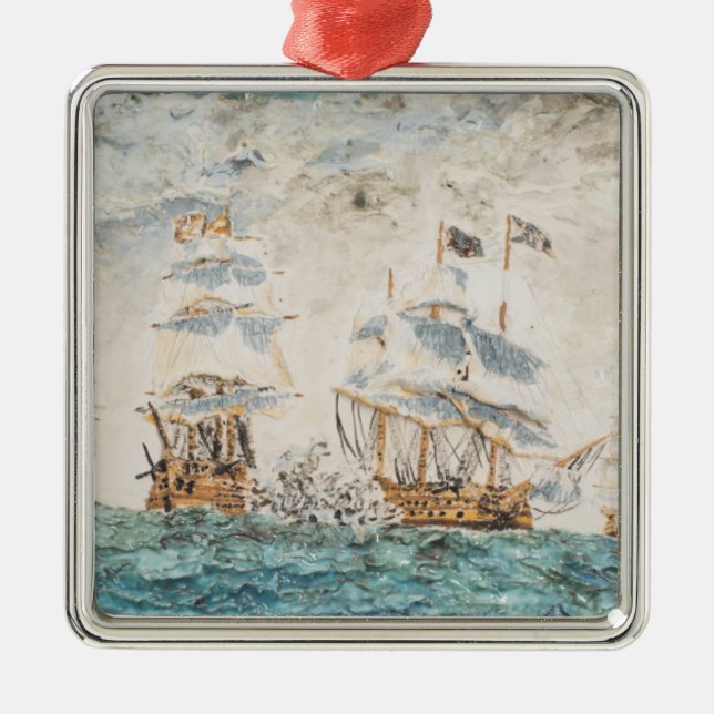Ornement Métallique Bataille de Trafalgar 1805 1998 (Devant)