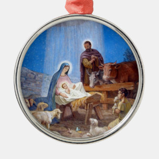 Ornement Métallique Belle scène de nativité