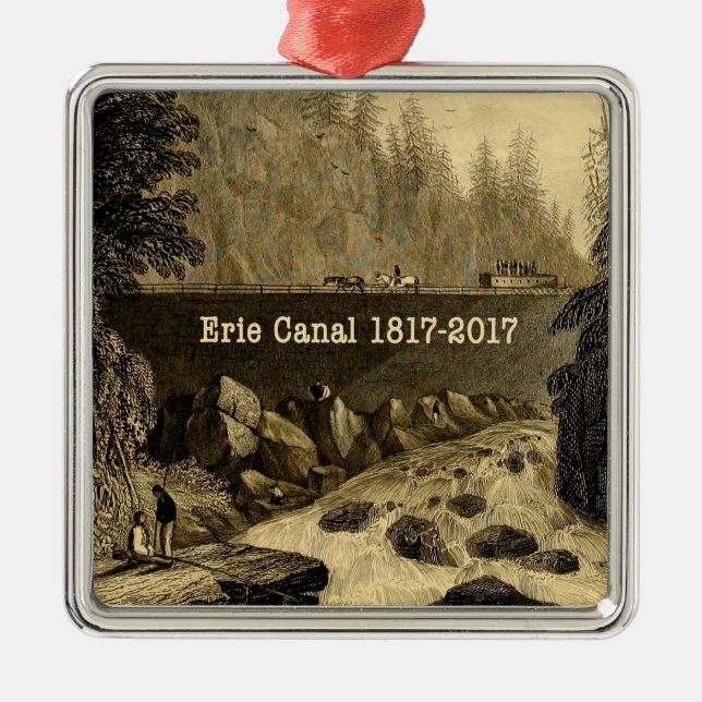 Ornement Métallique Bicentenaire du canal Erie historique (Devant)