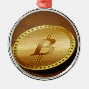 Ornement Métallique Bitcoin 2