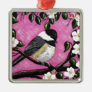 Ornement Métallique Black cap Chickadee