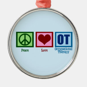 Ornement Métallique Bleu d'OT