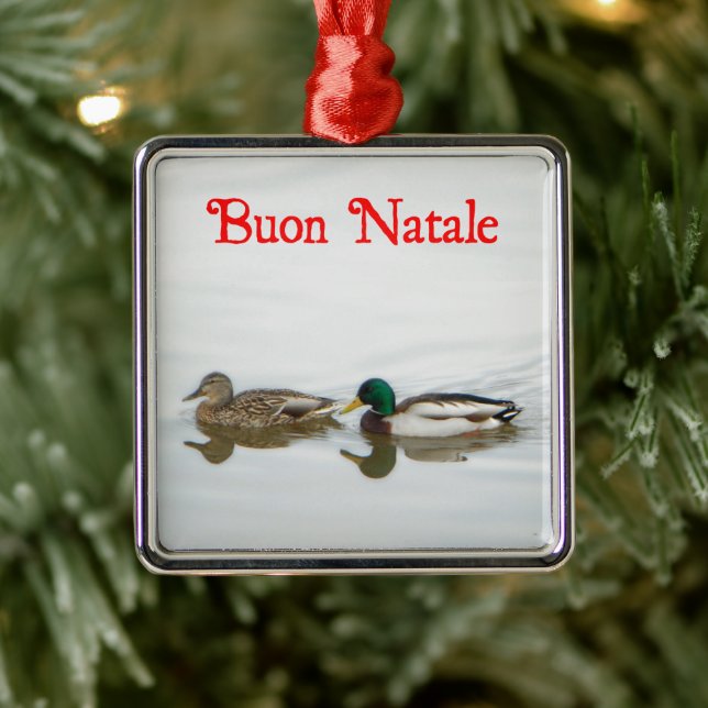 Ornement Métallique Buon Natale - Mallards (Arbre)