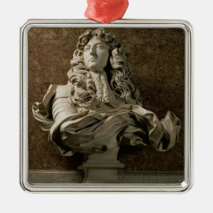 Ornement Métallique Buste de portrait de Louis XIV (1638-1715), 1665,