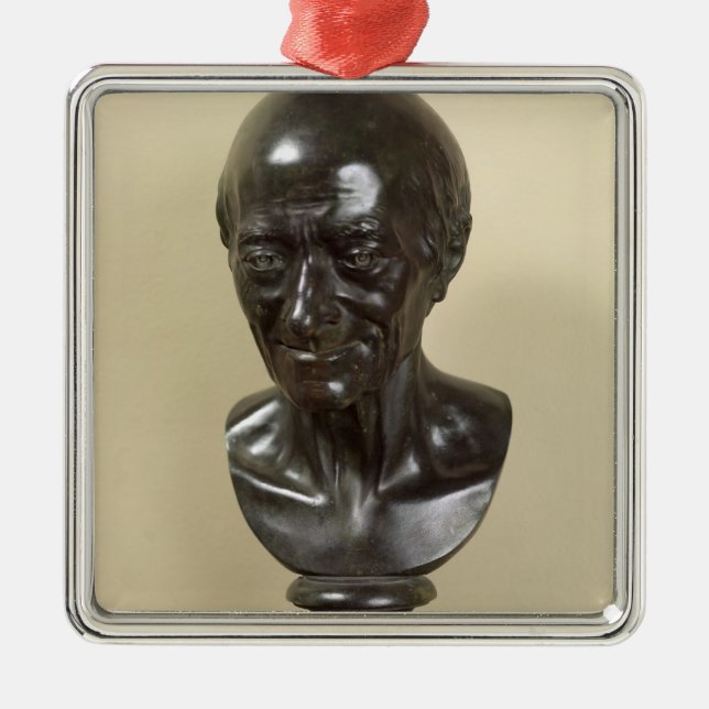 Ornement Métallique Buste de Voltaire 1778 (Devant)