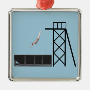 Ornement Métallique cadeaux vintages de plongée de décharge