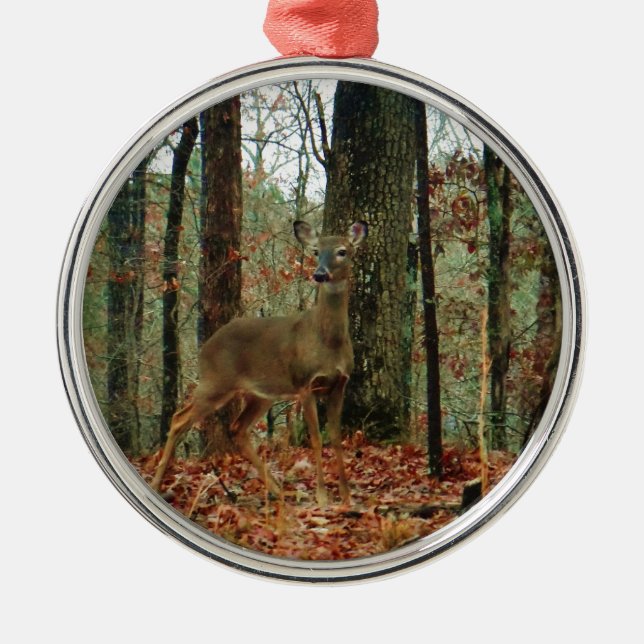 Ornement Métallique Camo, Cerf de Camouflage (Devant)