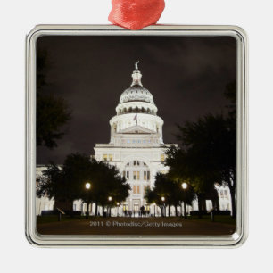 Ornement Métallique Capitol d'état d'Austin, le Texas la nuit