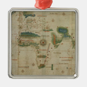 Ornement Métallique Carte du monde