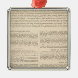 Ornement Métallique Carte géologique des Etats-Unis 2