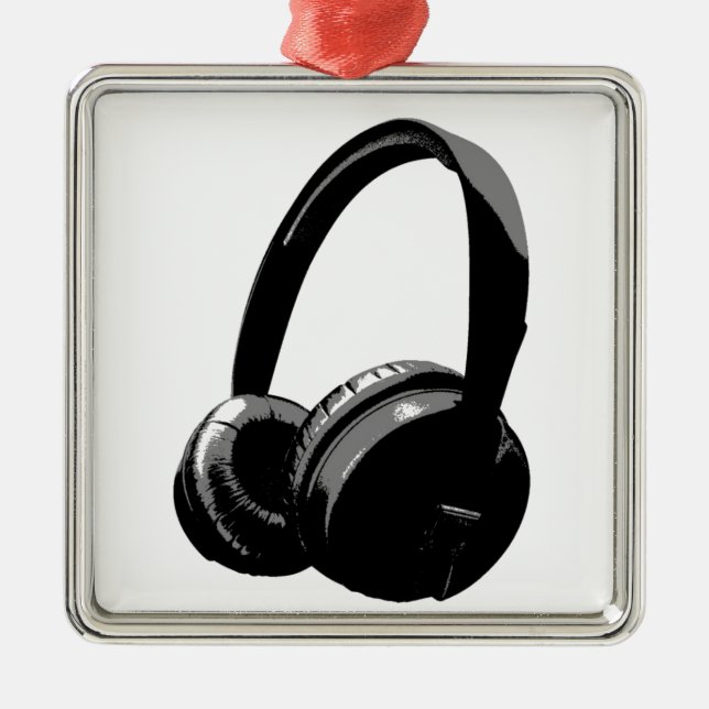 Ornement Métallique Casque Pop Art (Devant)