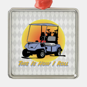 Ornement Métallique C'est comment je roule l'ornement de golf