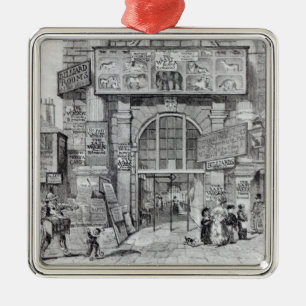 Ornement Métallique Changement d'Exeter montrant l'entrée