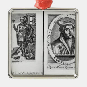 Ornement Métallique Charles Martel et Martin Luther