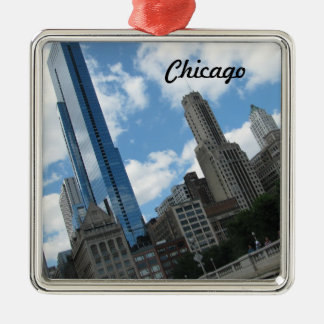 Ornement Métallique Chicago Skyline