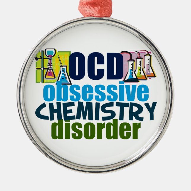 Ornement Métallique Chimie drôle (Devant)