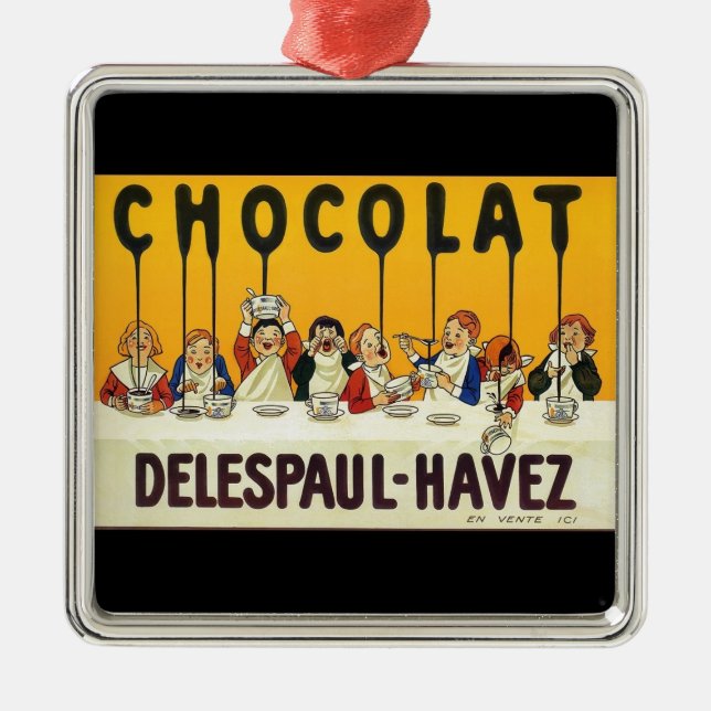 Ornement Métallique Chocolat Delespaul Havez (Devant)