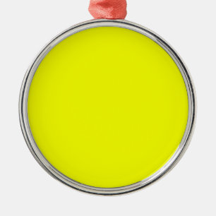 Ornement Métallique Citron jaune Accent Couleur Personnaliser