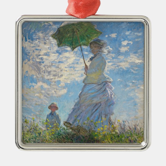 Ornement Métallique Claude Monet | Femme avec un parasol (Devant)