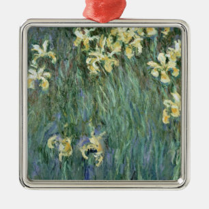 Ornement Métallique Claude Monet   les iris jaunes