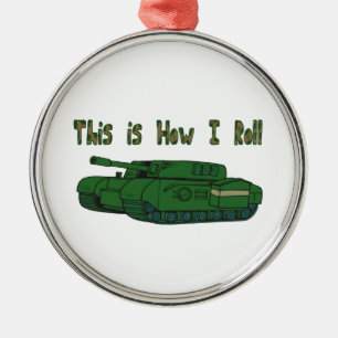 Ornement Métallique Comment je marche (char militaire)