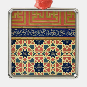 Ornement Métallique Conceptions décoratives arabes (litho de couleur)