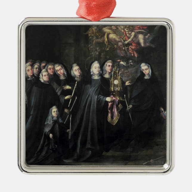 Ornement Métallique Cortège de St Clare avec l'eucharistie (Devant)