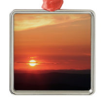 Coucher du soleil de montagne dans le Shenandoah