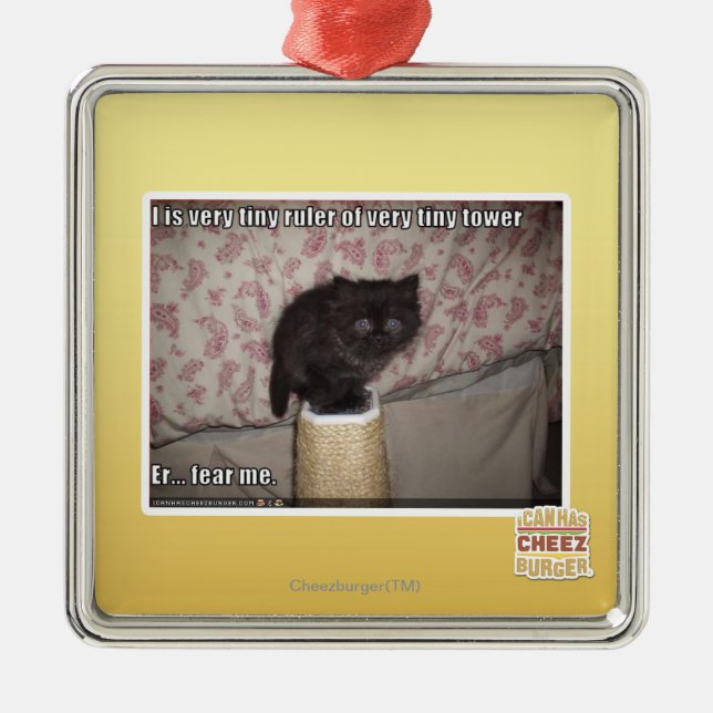 Ornement Métallique Craignez-moi (Devant)