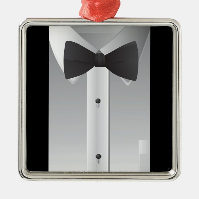 Ornement Métallique Cravate d'arc (Devant)