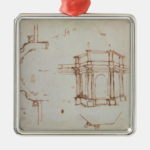 Ornement Métallique Croquis architectural de W.24r