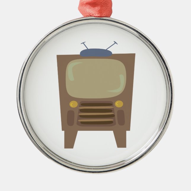 Ornement Métallique cru TV de style des années 1950 (Devant)