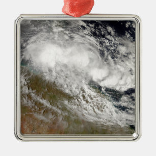 Ornement Métallique Cyclone tropical Olga sur le nord-est de l'Austral
