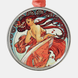 Ornement Métallique Danse - art vintage Nouveau par Mucha