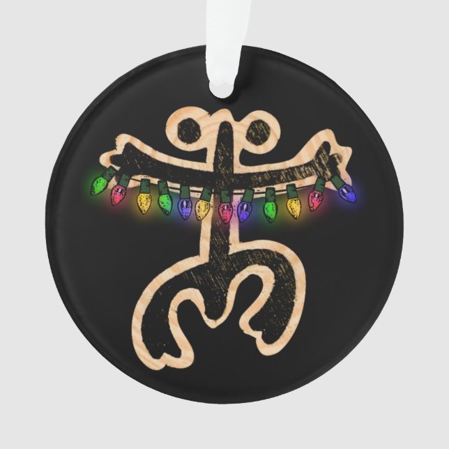Ornement métallique de Noël Coqui Taino (devant)