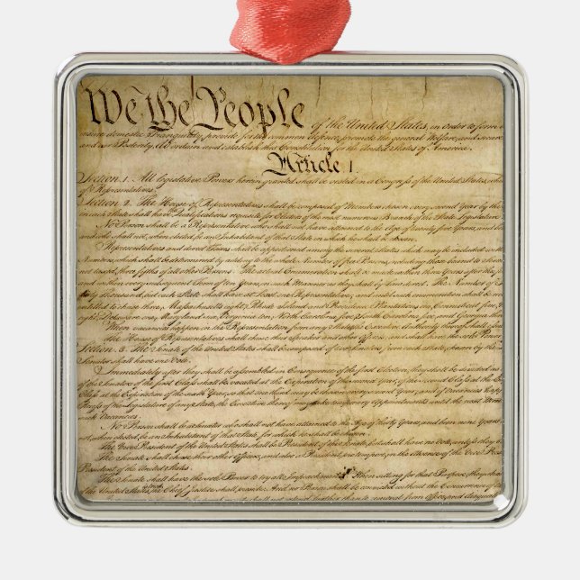 Ornement Métallique Des libertés constitutionnelles des USA - sachez (Devant)
