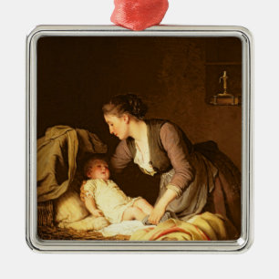 Ornement Métallique Déshabiller le bébé, 1880