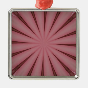 Ornement Métallique Design élégant de Kaleidoscope rose antique
