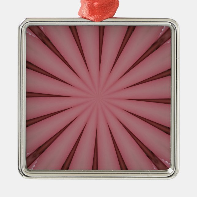 Ornement Métallique Design élégant de Kaleidoscope rose antique (Devant)