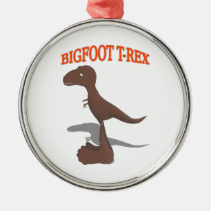 Ornement Métallique Dessin T-Rex Bigfoot