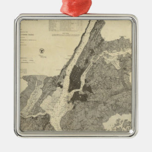 Ornement Métallique Diagramme No. de côte baie et port de 20 New York