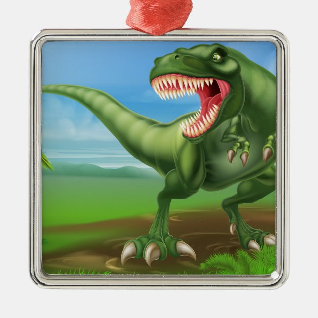 Ornement Métallique Dinosaure de T Rex (Devant)